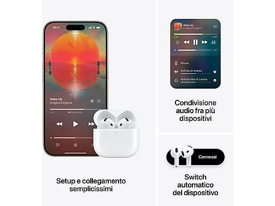 Apple AirPods 4 + Cancellazione attiva del rumore